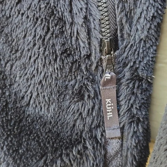 Kuhl black plush sherpa hooded flight jacket S - Picture 7 of 14
